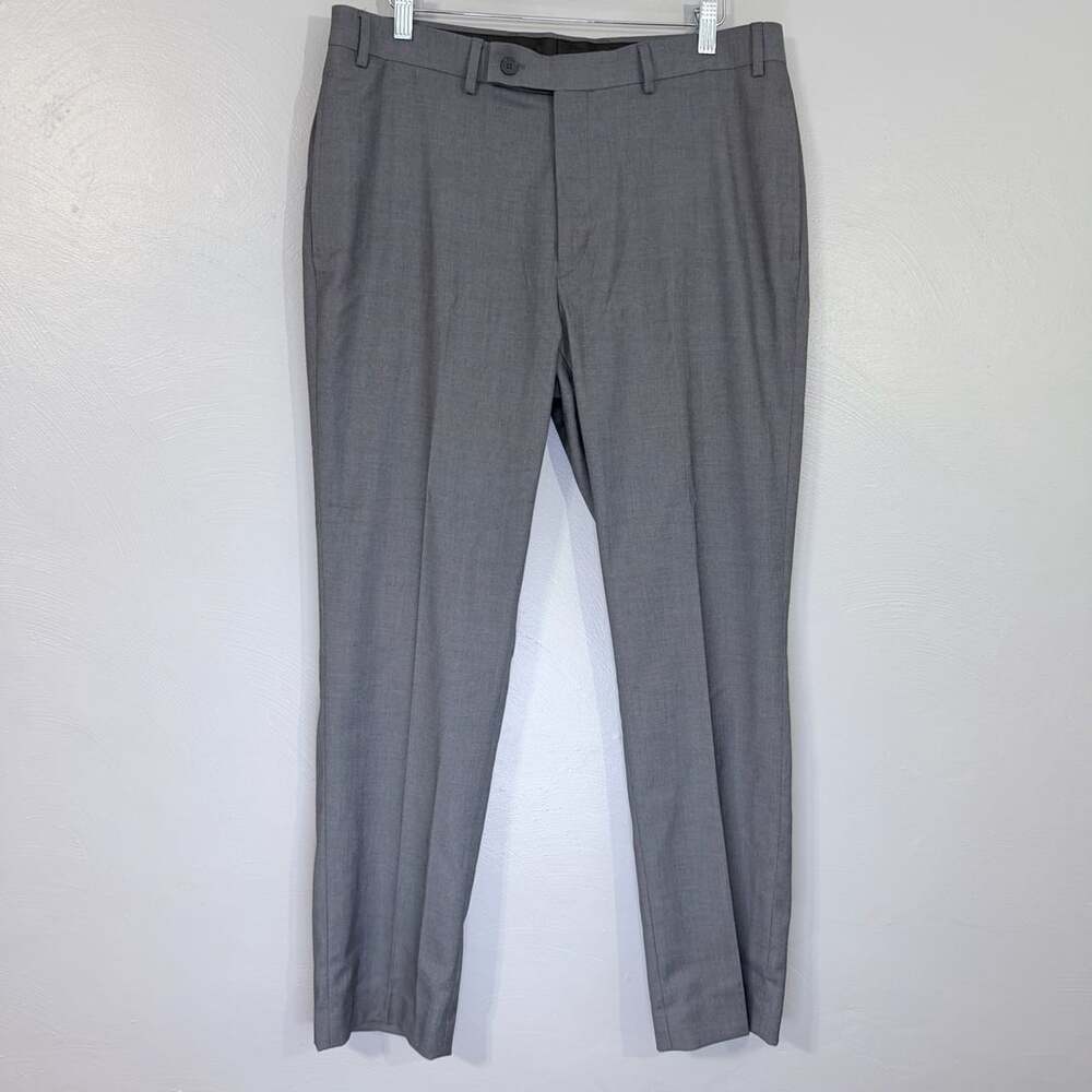 Calvin Klein Slim Fit Suit Pants Size 36W x 32L Gray
